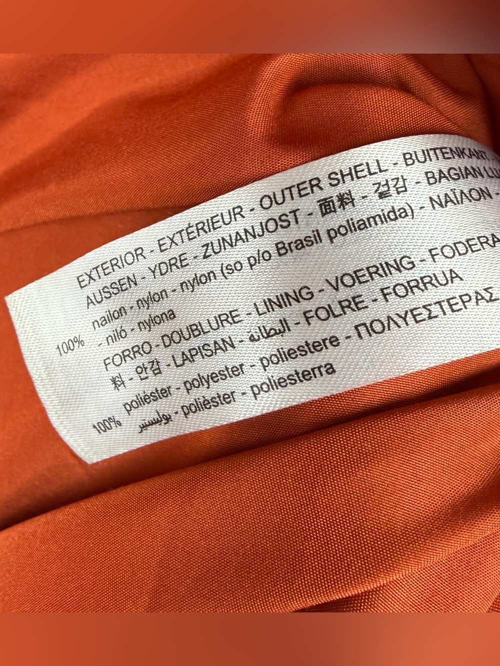 ZARA • Burnt Orange Lightweight Quilted Button Shirt Jacket, L - Picture 9 of 11